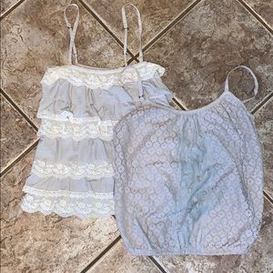 Hollister women’s size small grey tank tops